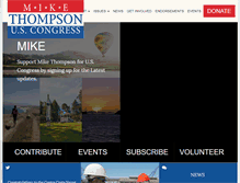 Tablet Screenshot of mikethompsonforcongress.com